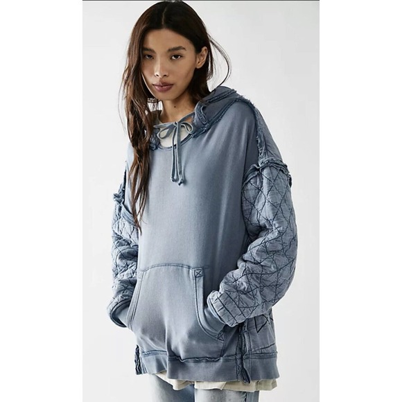 Free People Tops - Free People Drive That Train Hoodie Horses Small NEW